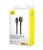 Usb Кабель для зарядки Apple Lightning Baseus Сluster Unbreakable 100W 1м черный
