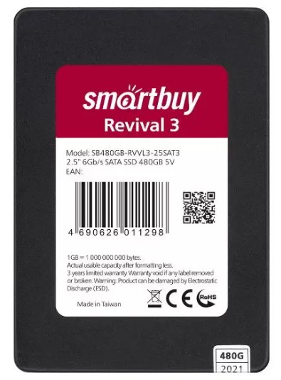 2,5" SSD Smartbuy Revival 3 480GB TLC SATA3