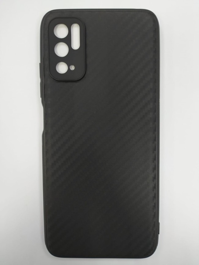 Накладка для Xiaomi Redmi Note 10T силикон карбон