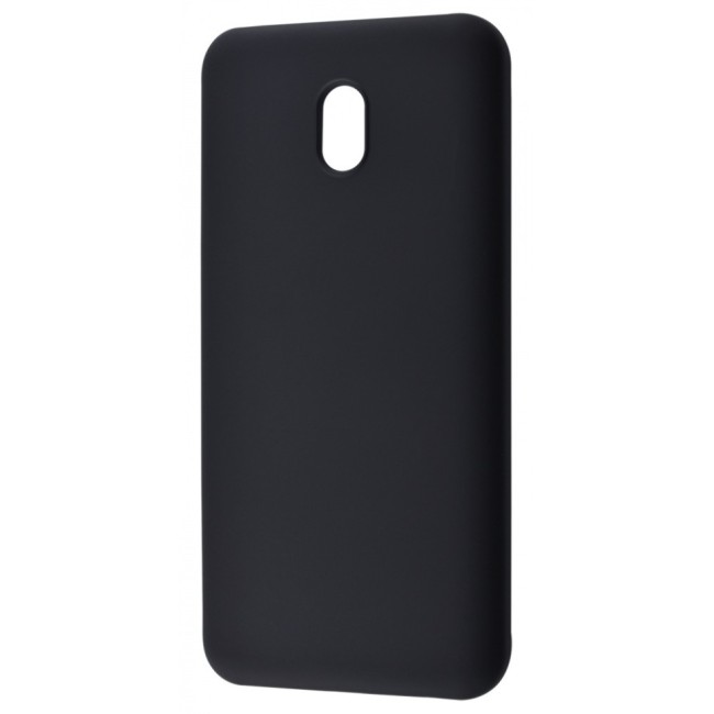 Чехол-накладка для Xiaomi Redmi 8A силикон матовый чёрный