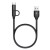 Usb Кабель-зарядка Micro+Type-C Baseus Yiven 1м (CAMTYW-01) чёрный
