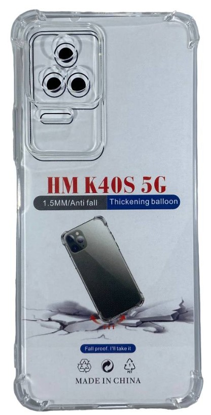 Чехол-накладка силикон 1.5мм Xiaomi Redmi K40S 5G прозрачный противоударный