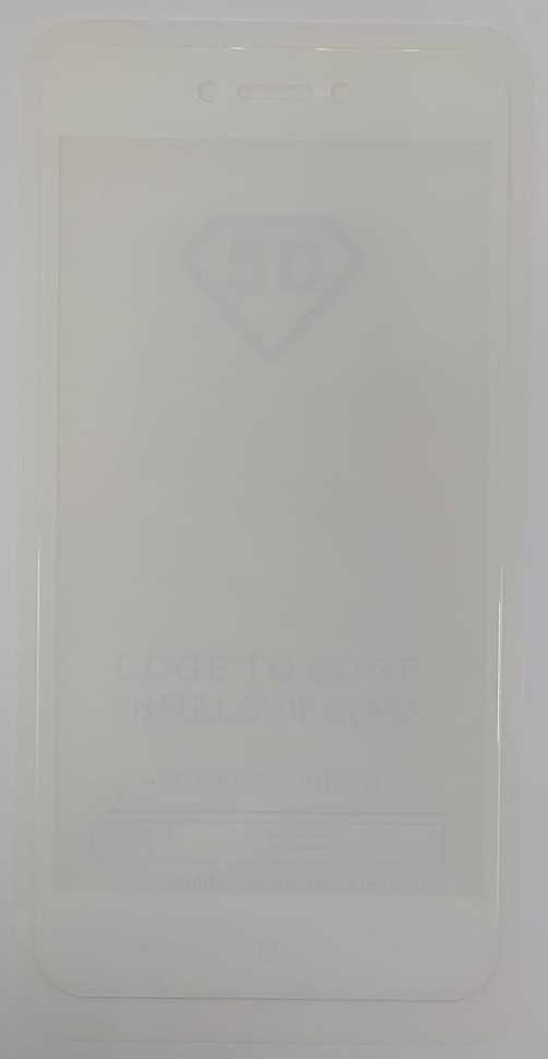 Защитное стекло для Xiaomi Redmi 5A/Go 9D белое