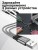 Универсальный кабель для зарядки 3в1 Hoco X-Strong47 3в1 Micro/Lightning/Type-C 25см серый