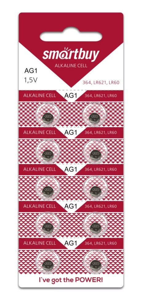 Батарейка часовая Smartbuy AG1-10B (200/2000) SBBB-AG1-10B