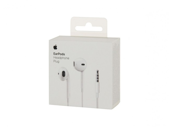 Наушники гарнитура EarPods 3,5 mm Jack (Оригинал) РСТ