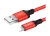 Usb Кабель-зарядка Lightning Hoco X14 Times speed 2A 1м в тканевой оплетке красно-черный