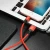 Usb Кабель-зарядка Lightning Hoco X14 Times speed 2A 2м в тканевой оплетке красный