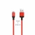 Usb Кабель-зарядка Lightning Hoco X14 Times speed 2A 2м в тканевой оплетке красный