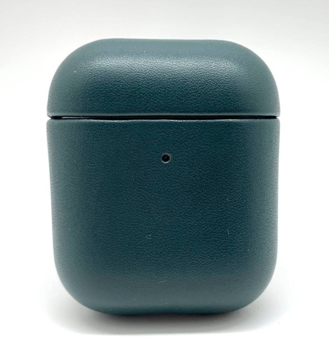Кожаный чехол для AirPods 1/2 K-DOO LuxCraft зеленый