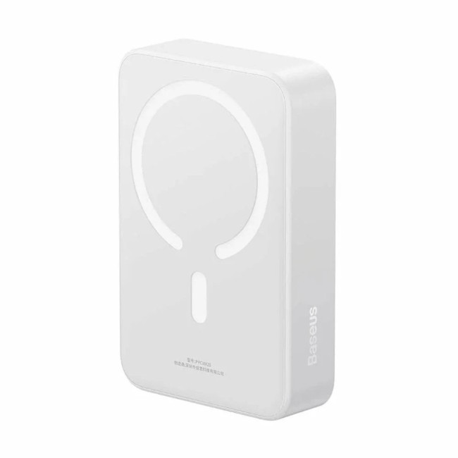 Powerbank с беспроводной зарядкой Baseus Magnetic Wireless 20000mAh 20W (PPCX150002) белый