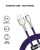 Usb Кабель для зарядки Lightning Baseus Cafule Metal 2.4A 1м фиолетовый