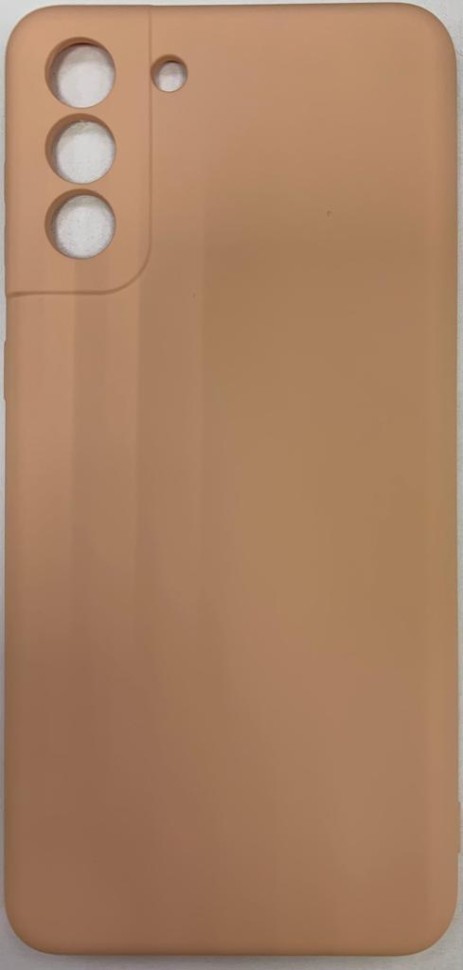 Накладка для Samsung Galaxy S21+ Silicone cover без логотипа пудро