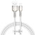 Usb Кабель-зарядка Lightning Baseus Cafule Metal 2.4A 2м (CALJK-B02) белый
