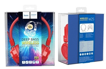 Стереонаушники полноразмерные Hoco W25 Promise с микрофоном V5.0 красные