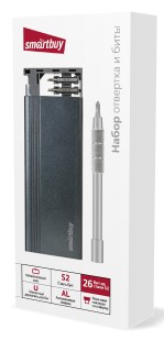 Отвертка с набором бит (26 шт.) Smartbuy Tools