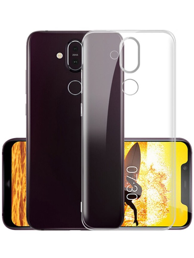 Чехол-накладка силикон 0.5мм Nokia X7 прозрачный