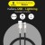 Usb Кабель для зарядки Apple Lightning Baseus Cafule Metal 2.4A 1м черный