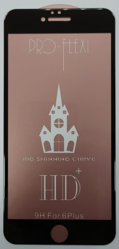 Защитное стекло для i-Phone 6 Plus/6s Plus 10D олеофобное чёрное