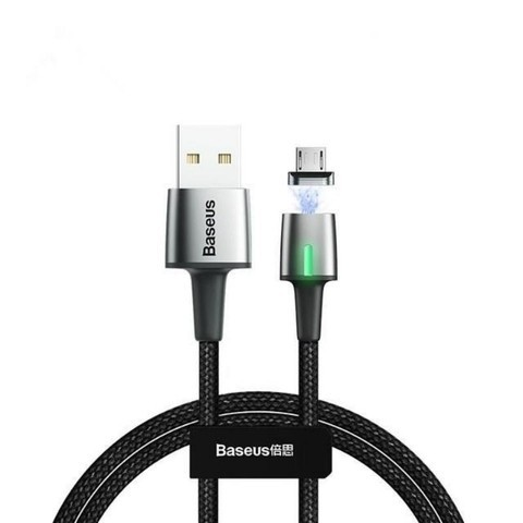 Usb Кабель-зарядка Micro Baseus Zinc Magnetic 2.4A 1м (CAMXC-A01) чёрный