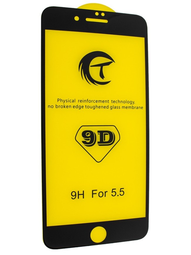 Защитное стекло для i-Phone 6 Plus/6s Plus 9D чёрное