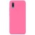 Накладка для Samsung Galaxy A02 Silicone cover без логотипа кислотно-розовая