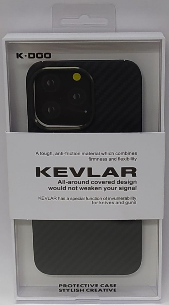 Накладка для i-Phone 13 Pro K-Doo Kevlar пластик черная