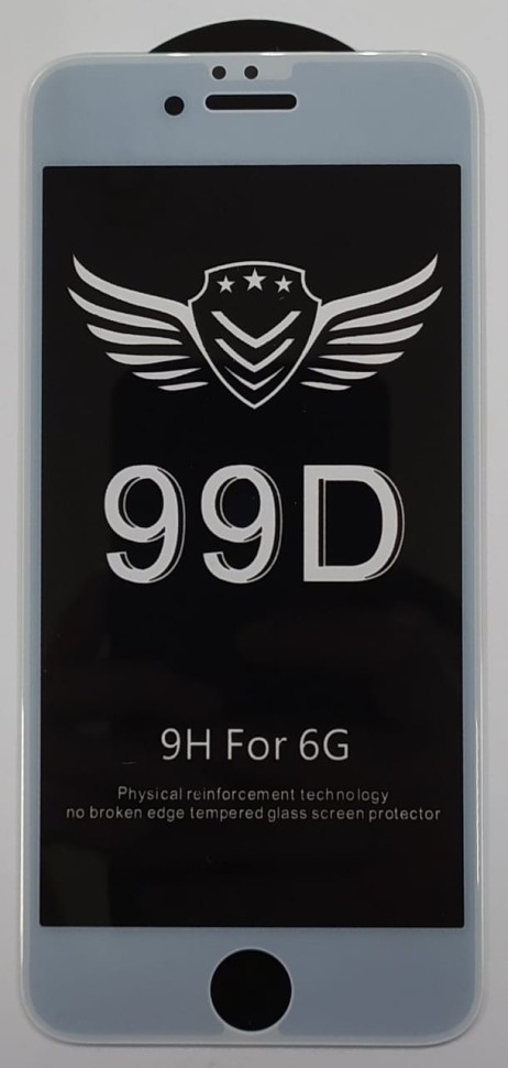 Защитное стекло для i-Phone 6/6s 99D белое