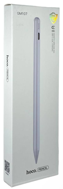 Стилус hoco GM107 Smooth series magnetic rechargeable capacitive pen for iPAD белый
