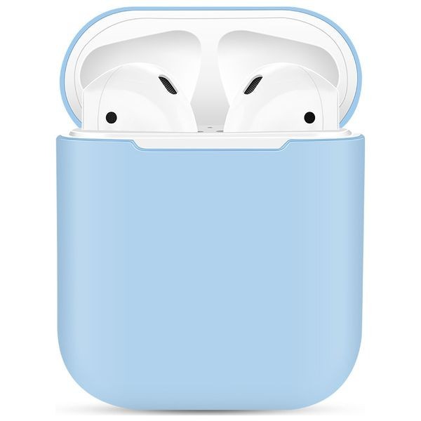Силиконовый чехол для AirPods лиловый