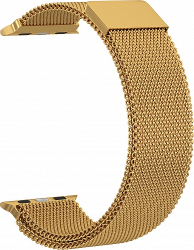 Сменный браслет металлический для Apple Watch 38-40mm Milano золотой