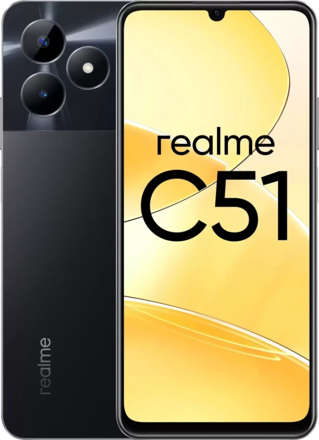 Realme C51 4/64gb черный