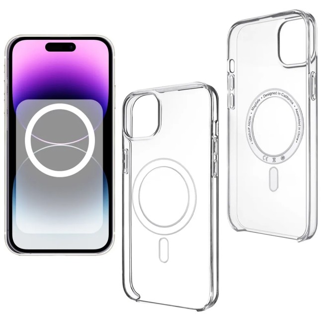 Накладка для iPhone 14 MagSafe ThePeachCo Clear Case силикон