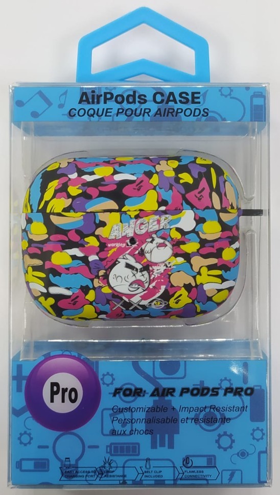 Силиконовый светящийся в темноте чехол для AirPods Pro Luxo Kaws рисунок №35