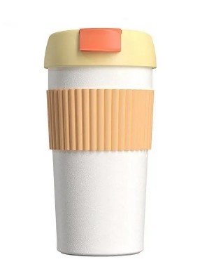 Термокружка Kiss Kiss Fish Rainbow 490ml бело-оранжевый