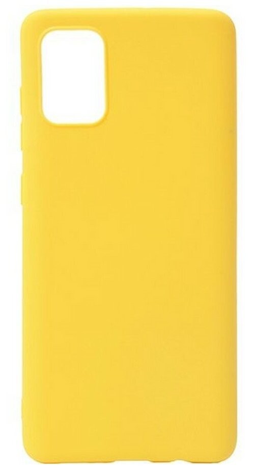 Накладка для Samsung Galaxy A31 Silicone cover желтая