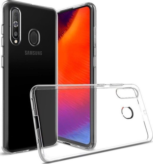 Чехол-накладка силикон 0.5мм Samsung Galaxy A60 прозрачный