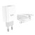 Сетевое зарядное устройство Hoco C80A +Plus с шнуром Type-C на Type-C 20W/18W белое