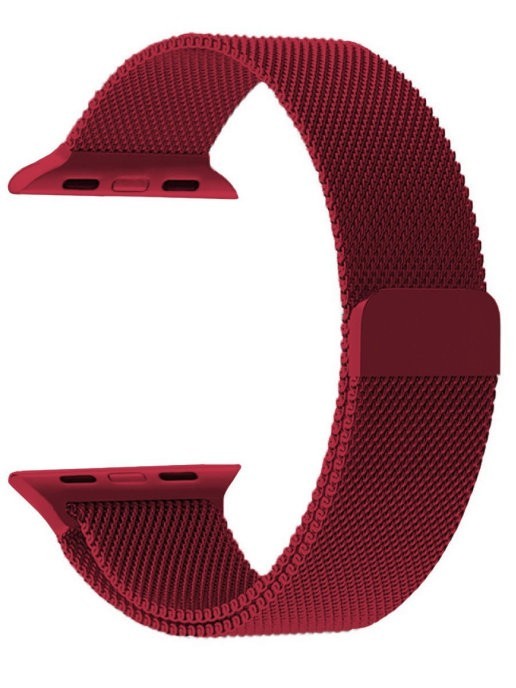 Сменный браслет для Apple Watch 42-44mm Milano №08 бордовый