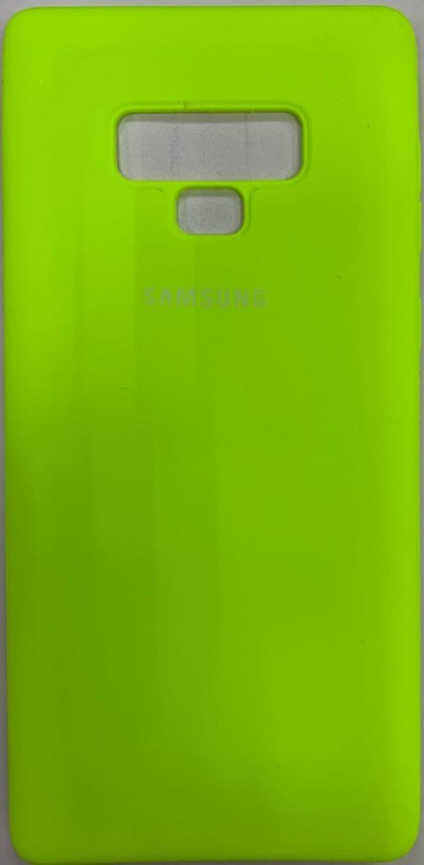 Накладка для Samsung Galaxy Note 9 Silicone cover салатовая