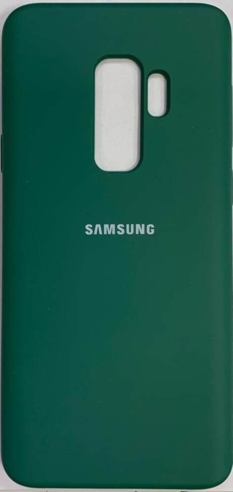 Накладка для Samsung Galaxy S9 Plus Silicone cover зеленая