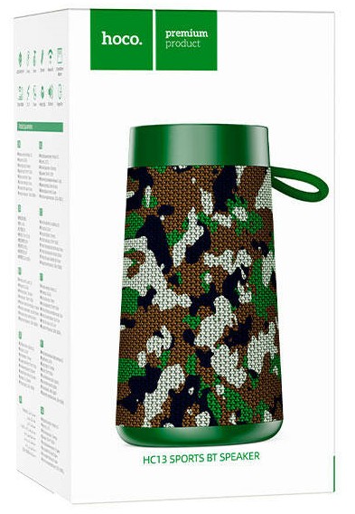 Bluetooth колонка Hoco HC13 BT5.0/2400mAh/4ч/10Вт/TF/FM/USB/AUX комуфляж