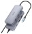 OTG TYPE-C 8в1 Hoco HB32 3USB/HDTV/PD/SD/TF/RJ45 серое