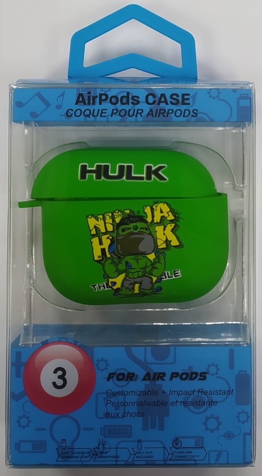 Силиконовый светящийся в темноте чехол для AirPods 3 Luxo Kaws рисунок №30