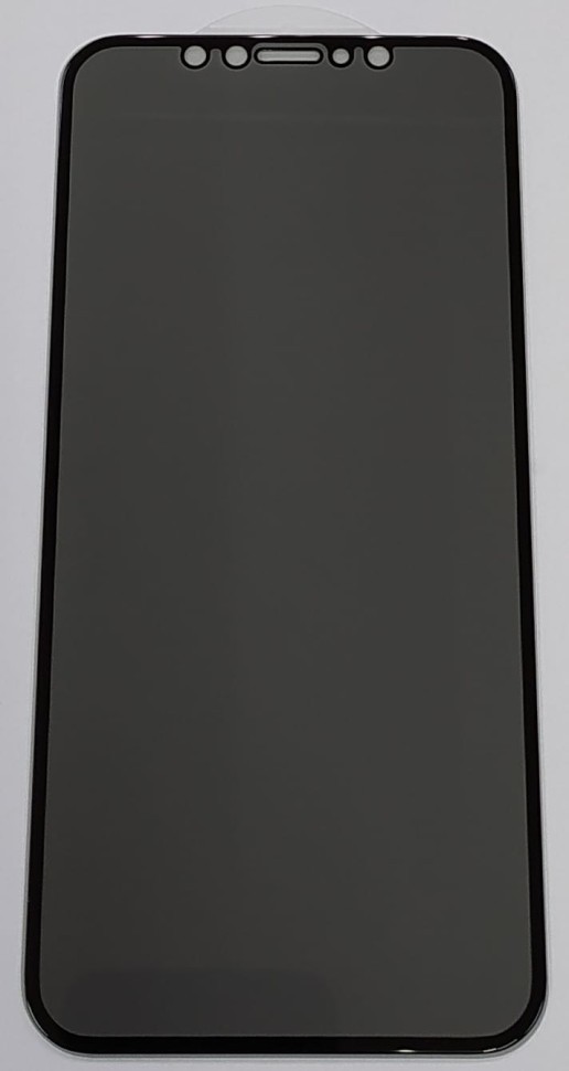 Защитное стекло для i-Phone 11 Pro/X/Xs 5.8" Анти-Шпион чёрное