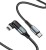 Usb Кабель-зарядка Type-C на Lightning Hoco U100 Orbit 5A 100W 1.5м угловой черный
