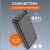 Портативный аккумулятор с быстрой зарядкой Hoco Astute J101, 2 USB, 20000 mAh, черный