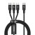 TYPE-C Кабель-зарядка Baseus Rapid Series 3-in-1 Type-C to C+L+C PD 20W 1.5m CAMLT-SC01 чёрный