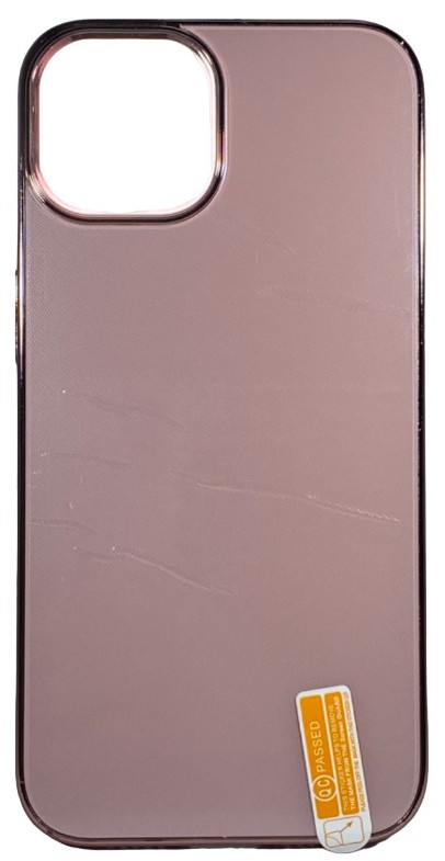 Чехол-накладка для i-Phone 14 пластик розовое золото