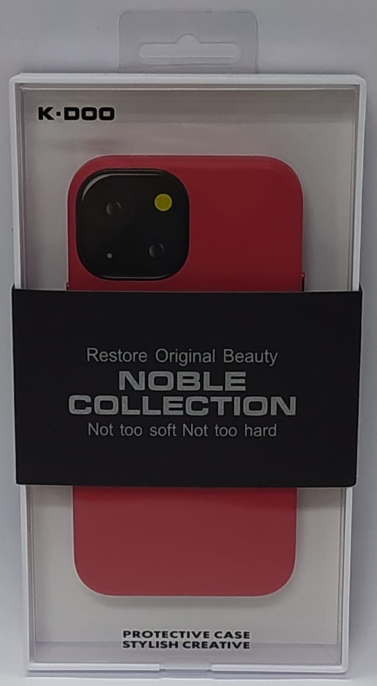 Накладка для i-Phone 13 Mini K-Doo Noble кожаная красная